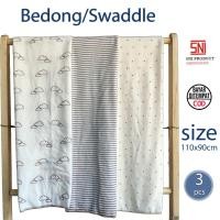 ราคา KATUN ผ้าห่อตัวเด็กแบบนุ่ม 3 ชิ้น ขนาดใหญ่ 110x90 ผ้าฝ้าย PE นุ่ม สบาย ทารกแรกเกิด อุปกรณ์สําหรับทารกแรกเกิด (42962047243)