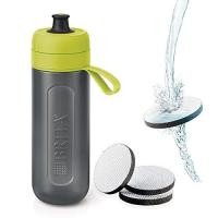 ราคา Brita Water Bottle with Direct Drinking Feature, 600ml Portable Water Filter Bottle, Comes with 3 Cartridges, Fill&Go Active Lime [Genuine Japanese Product] (41552760534)