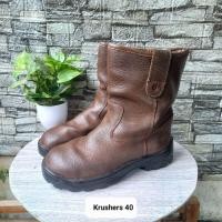 ราคา รองเท้านิรภัยมือสอง ยี่ห้อ Krushers ไซส์ 40 พื้นรองเท้า 25cm (57955767370)