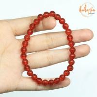 ราคา Aomthong กำไลหิน คาร์เนเลียน คาเนเลี่ยน Carnelian ขนาด 6 มม. หินคาเนเลี่ยน หินสี กำไลหินนำโชค (4553488384)