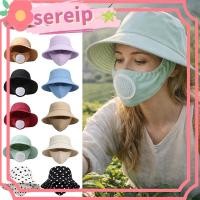 ราคา SEREIP หมวกทํางานการเกษตร, พร้อมป้องกันคอหมวกเก็บชาป้องกันรังสียูวี, แฟชั่นหมวกปีกกว้างกันฝุ่นหมวกชาวประมง Unisex (48907389791)