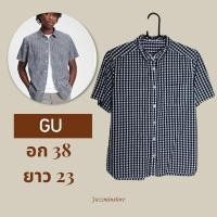 ราคา เชิ้ตแขนสั้น ลายสก๊อต แบรนด์ GU จียู (25658422376)