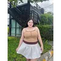 ราคา ร 15 เสื้อสายเดี่ยวมีฟองน้ำแต่งชายสาวอวบ ผ้าร่องยืดไหมพรมเนื้อหนานุ่มใส่สบาย (28642608820)
