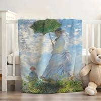 ราคา Artist C-Claude Monet ภาพวาดผ้าห่มนุ่มและเป็นมิตรกับผิวสําหรับที่นอนเตียง Napping ผ้าคลุมเตียง All Seasons ผ้าพันคอ (53605916752)