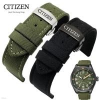 ราคา CITIZEN CITIZEN Eco-Drive สายนาฬิกา BM8475/BM7140 ไนลอนผ้าใบผู้ชายอุปกรณ์เสริม 22 มม. (42829381323)