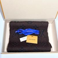 ราคา LV Logomania Wool Scarf (29670276241)