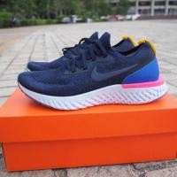 ราคา พร้อมส่งสีกรมกับสีดำNike Epic React Flyknit (1257227942)