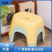 ราคา เก้าอี้สตูลพลาสติกหนา ผู้ใหญ่เช่า เก้าอี้สตูล โต๊ะกาแฟ ม้านั่งวางซ้อนกันได้ สตูลพลาสติก เก้าอี้บ้าน (24839050049)