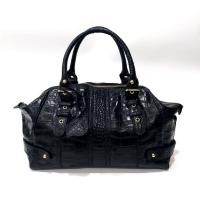 ราคา PAT Black Leater Handbag/Shoulder bag กระเป๋าหนังแท้ แบรนด์เกาหลี (41762192090)