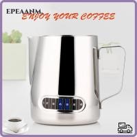 ราคา EPEAA เหยือกตีฟองนมกาแฟ, สแตนเลสแบบบูรณาการเครื่องวัดอุณหภูมิเหยือก Frothing, Latte Art 20 ออนซ์ 600ml ความจุสแตนเลสเหยือกนึ่ง (40629187215)