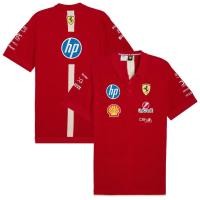 ราคา 【เสื้อ polo】 Scuderia Ferrari F1 Team Special Edition China GP Knitted Polo - Red II S-3XL S-5XL (56707360098)