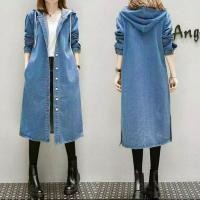 ราคา (ONO) JESIKA JEANS JACKET / LONG JEANS JACKET / JEANS JACKET JEANS JACKET / LONG HOODIE / TODAYS JACKET / NEW MODEL JEANS JACKET / ชุดยีนส์ / (40005747450)