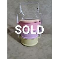 ราคา ปิ่นโต vintage ● ปิ่นโตเคลือบ ● สี pastel ● กว้าง 11 ซม. แบบ 3 ชั้น● ไม่เคยใช้งาน (22912134547)