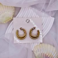 ราคา ต่างหูห่วงซ้อนสีทองแมทซ์ แบรนด์ Forever21 (พร้อมส่ง) (23077592189)