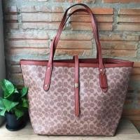 ราคา coach f32174 Market Tote In Signature Canvas (2337418809)