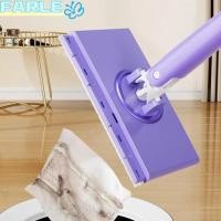 ราคา FARL Clever Mini Mop ผ้าอัตโนมัติสะดวกเปลี่ยน Snap-Grip No Wash Lazy Mops, เครื่องมือทําความสะอาดบ้านเปียกและแห้งใช้ฝุ่นแบบใช้แล้วทิ้ง (28594040738)