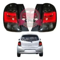 ราคา ไฟท้าย LED แต่ง ขาวแดง เดิมๆ NISSAN MARCH นิสสัน มาร์ช 2010 2011 2012 2013 (45750075946)