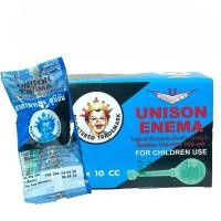 ราคา UNISON ENEMA ยูนีซัน ลูกสวนทวาร ยาสวนทวาร สำหรับเด็กและผู้ใหญ่ [ยกกล่อง 10ลูก] (28074898552)