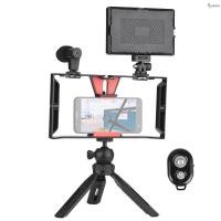 ราคา Andoer สมาร์ทโฟน Video Rig Vlog Kit รวมกรงสมาร์ทโฟนพร้อมที่หนีบโทรศัพท์ 3 แท่งรองเท้าเย็น + กรงวิดีโอ Muswn-1 (29583390681)