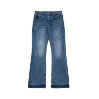 ราคา Acne Studios -2024 ต ้ นฤดูใบไม ้ ผลิเทรนด ์ แฟชั ่ นใหม ่ Blue Micro Flare Horn กางเกงยีนส ์ Unise (25530552990)