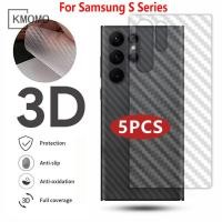 ราคา (ซื้อ 1 แถม 4)For Samsung Galaxy S24 Ultra S23 FE S22 Ultra S21 S20 FE Note 20 Ultra S10e S10 Plus S9 Note 10 Lite 9 Plus 3D คาร์บอนไฟเบอร์ฟิล์มกันรอยด้านหลังแบบนิ่ม (5828411989)