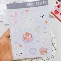 ราคา สติ๊กเกอร์ ตกแต่งสีพาสเทล (ไดคัท/ไม่ไดคัท) STICKER PASTEL (3337194677)