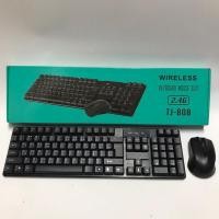 ราคา ชุดคีย์บอร์ดเมาส์ไร้สาย Keyboard Mouse Wireless 2.4GHz 104 keys +11 multimedia function keys (25357270828)