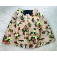 ราคา กระโปรงสั้น สีครีมน้ำตาล ทรง A ปลายบานเป็นทรงสวย (23854425389)