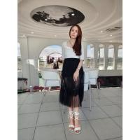 ราคา แรรสกระโปรงผ้ามุ้งด้านในผ้าลูกไม้ (57705343922)