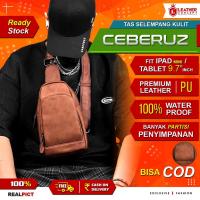 ราคา LEATHER CONCEPT กระเป๋าสะพายหนังผู้ชาย CEBERUZ กระเป๋าสะพายข้างผู้ชาย (51103096312)