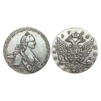 ราคา การส่งเสริมการขาย งานฝีมือเงินโบราณ รัสเซีย ซานต้า รัสเซีย เหรียญ เงิน ดอลลาร์ คอลเลกชัน 176 อีก้า เกอริน่า ชุด 0091 (49654690028)