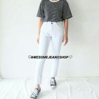 ราคา กางเกงยีนส์ขาเดฟสีขาว (82348207)