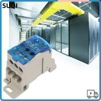 ราคา SUQI UKK160 DIN Rail Terminal Block Box, Blue 690V Distribution Box, ทนทานติดตั้งง่าย 160A Power Distribution Terminal Block ตู้กระจาย (49056781333)