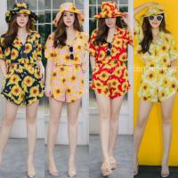 ราคา ชุดเซท3ชิ้น เสื้อครอป ทรงเชิ๊ต คอปก แขนสั้น กระดุมหน้า+กางเกง ขาสั้น บาบี้ เอวสูง+หมวก บัคเก็ต (9715139724)