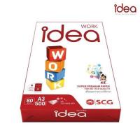 ราคา กระดาษถ่ายเอกสาร A4 80 แกรม 500 แผ่น (Idea Work) 1 รีม 500 แผ่น (41353259505)