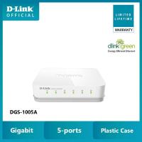 ราคา (พร้อมส่ง) D-LINK DGS-1005A 5 PORTS Gigabit Switching Hub 10/100/1000 Mbps (25284331897)