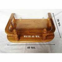 ราคา หิ้งพระ หิ้งพระไม้สัก ขนาด40*30 ซม. ผลิตจากไม้สักทอง สีน้ำตาล (40514234703)