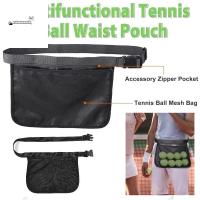 ราคา STATIONERYSTUDIO เทนนิส Ball Holder กระเป๋า,ความยืดหยุ่นสูงปรับ Band Ball กระเป๋าคาดเอว, วัสดุตาข่ายซิปกระเป๋าผ้ายืดหยุ่นตาข่าย Ball Fanny Pack Storage Carrier (44179595292)
