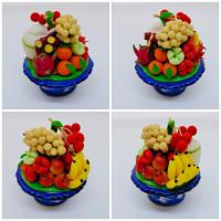 ราคา มหาเศรษฐี789พานรวมผลไม้ 9อย่าง **ขนาดใหญ่ 2นิ้วครึ่ง** พานผลไม้มงคล พานถวายองค์พระ พระพิฆเนศ พานดินปั้น (9086848944)