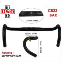 ราคา UNO CR12 Dropbar Roadbike Stang Compact Oversize 31.8mm Black Matt (46557824041)