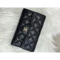 ราคา แท้100%กระเป๋าสตางค์ CHANEL medium trifold wallet (42206887729)