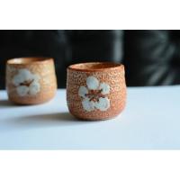 ราคา ถ้วยชา แก้วชา ลายดอก เคลือบน้ำหนา มีตราค่ะ ขนาด 7×6.5 cm (40307006432)