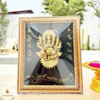 ราคา พร้อมส่ง กรอบรูป พระพิฆเนศ พร้อมบูชาเสริมดวงและความมงคล รูปปั้นนูนสูง กรอบรูปมงคล พระพิฆเนศ (23530745502)