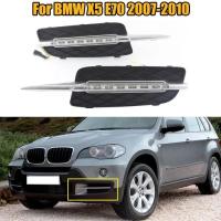 ราคา For BMW X5 E70 2007 2008 2009 2010 Car LED Front Bumper DRL Daytime Running Light Fog Head Lamp Lig (40878496847)