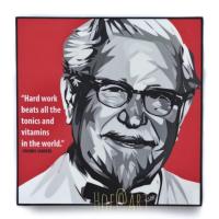 ราคา Colonel Sanders ผู้พันแซนเดอร์ส ตำนาน ไก่ KFC รูปภาพ​ติดผนัง pop art กรอบรูป แต่งบ้าน ของขวัญ ของสะสม (4444621902)
