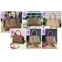 ราคา Coach แท้ ✔️ กระเป๋าทรงถังเล็ก 9" | Coach Mini Sage Carryall in Siganture Canvas (2385851424)