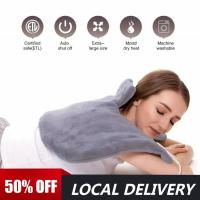 ราคา Winter Electric Heating Pad Moist Neck Shoulder Back Warmer Heating Pad Pain Relief Heat Therapy Temperature Controller (56753943378)