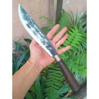ราคา มีดเหน็บ อีเหน็บ (E-Nep) มีดเดินป่า มีดควาญ มีดพก มีดแคมป์ มีดใบตาย 8.9” SUP9 ผิวไฟ ด้ามไม้ประดู่รมดำ คอกั่นมีดสแตนเลส (20571694392)