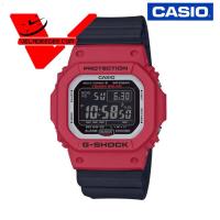 ราคา นาฬิกา Casio G-Shock Bluetooth Multiband (CMG ศูนย์เซ็นทรัล 1 ปี) GW-M5610RB-4DR สายเรซิ่น รุ่น GW-M5610RB-4 - สีดำ-แดง (4751477083)