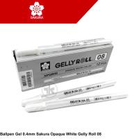 ราคา Sakura Gelly Roll ทึบแสง สีขาว Ballpen Gel White 0.8mm XPGB08 (41317148555)